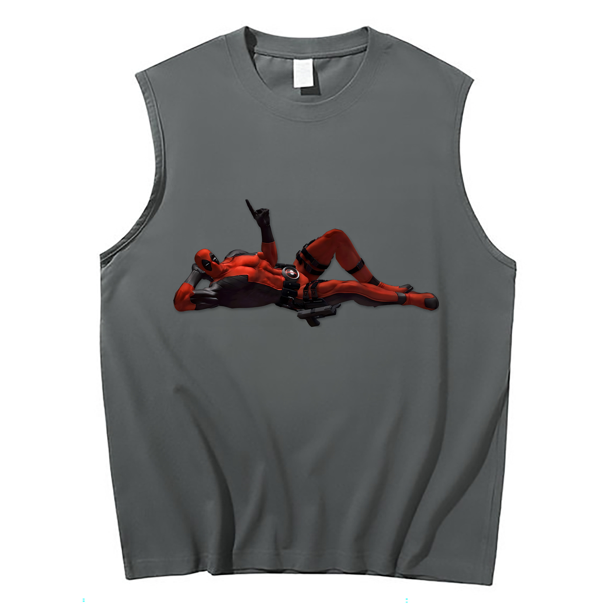 （画像用） Deadpool デッドプール コットン100％タンクトップ（フロントプリント）